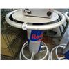 Image 2 : 2 Red Bull Aluminum Bar Top Tables - 2 Times the Money