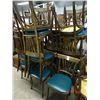 Image 1 : 21 Wood Back Padded Chairs - 21 Times the Money