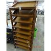 Image 1 : Wood Merchandising Cart