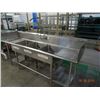 Image 1 : S/S 3-Comp Sink w/Wand, Drain Controls & Undershelves