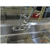 Image 2 : S/S 3-Comp Sink w/Wand, Drain Controls & Undershelves