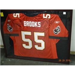 Autographed Derrick Brooks Jersey In Case