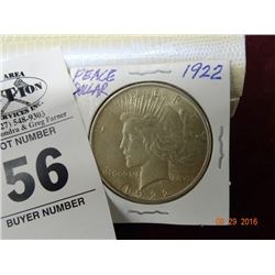 1922 Peace Dollar