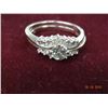 Image 2 : Diamond 14K White Gold Wedding Set  - Appraisal $1800