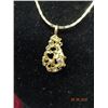 Image 2 : Gold Necklace w/Gold Cluster & Diamond