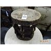 Image 1 : African Wood Carved Foot Stool