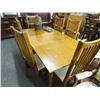 Image 1 : Mission Style Oak Dining Room Chairs (6)