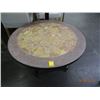 Image 1 : Metal/Rock Tile Top Round Coffee Table