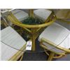 Image 2 : Glasstop Wicker Table & 4 Chairs