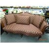 Penn, House Mahogany Trim Maroon Sofa