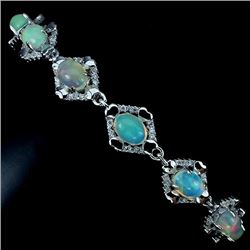 Natural Rainbow Color Opal Bracelet