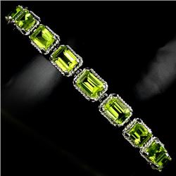 Natural Green Peridot Bracelet