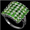 Image 1 : Natural Green Chrome Diopside Ring