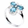 Image 2 : Natural London Blue Topaz Ring