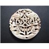 Image 1 : Old China Jade Carved plum blossom and crane Pendant