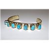 Image 1 : Native American Navajo Chimney Butte  Sterling Silver 925 Turquoise Cuff Bracelet