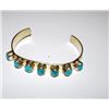 Image 2 : Native American Navajo Chimney Butte  Sterling Silver 925 Turquoise Cuff Bracelet