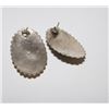 Image 2 : Old Pawn Native American Navajo Sterling Silver Kingman Mine Turquoise Pierced Statement Earrings Co