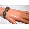Image 2 : Vintage Native American Navajo Melissa Yazzie Sterling Silver 925 12K Gold Cuff Bracelet 35gr