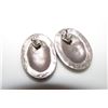 Image 2 : Native American Navajo Alvin Begay Sterling Silver Lapis Pierced Earrings Squash Blossom Design