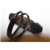 Image 2 : Vintage Old Pawn Native American Navajo Sterling Silver Mediterranean Coral Ring Size 5 Squash Bloss