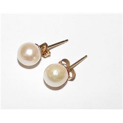 14K Akoya Pearl Earrings