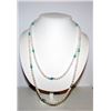 Image 2 : 14K Gold Peark Turquoise Necklace