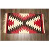Image 2 : Vintage Southwestern Hand Woven Wool Rug Textile