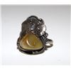 Image 2 : Vintage Navajo Sterling Amber Ring Size 6