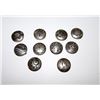 Image 1 : Vintage Native American Silver Button Covers
