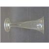 Image 1 : A DRAWN TRUMPET WINE GLASS, tear drop stem, folded foot, pontil mark, height 26cvm  30-40...
