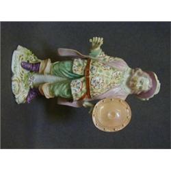 A DERBY FIGURE, Quinn as Sir John Falstaff c.1765 (damages to right hand) height 27cm  200-300...