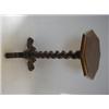 Image 1 : A TORCHERE STAND, octagonal top, yew wood oyster veneers, walnut banded, rope twist column, tripo...