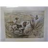 Image 1 : WILKINSON, HENRY, b.1921, a pair of etchings hand tinted 'Resting' and 'In the Snipe Marsh' with...