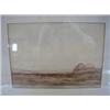 Image 1 : HARRINGTON, C, a landscape watercolour figures collecting peat on moorlands, signed lower right,...