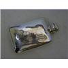 Image 1 : A SILVER HIP FLASK, hallmarks rubbed, height 12cm  20-30...