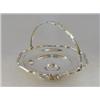 Image 1 : A SILVER PLATED SWING HANDLE BASKET, circular with shaped reeded border and handle, diameter 25cm...