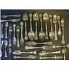 Image 1 : A HALF SERVICE OF FLATWARE, matched Queen's Lily pattern, six table forks, G. Angel London 1850,...