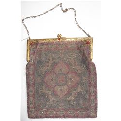 19th c. beaded purse