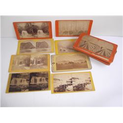 30 antique stereo optic viewer cards