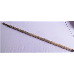 Ornately carved bone cane