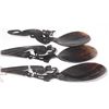 Image 2 : 4 horn carved spoons