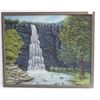 Image 1 : Oil on canvas swimmers by waterfall