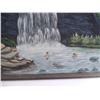 Image 2 : Oil on canvas swimmers by waterfall