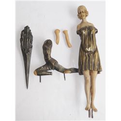 Art Deco bronze figure parts/pieces