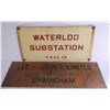 Image 1 : 2 advertising signs