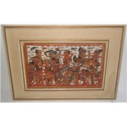 20th c. framed textile