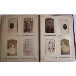 Photo album with 44 tintypes & cabinet cards