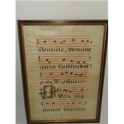 Vellum illuminated manuscript