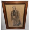 Image 1 : Original pencil drawing sketch of a man